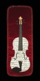 abbellimento Geigendecke "Die helle Violine auf rotem Samt"