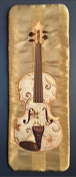  abbellimento Geigendecke "Brokat Geige auf Seide"