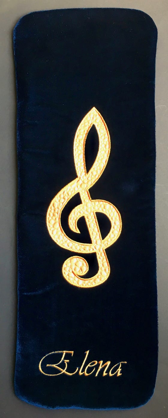  abbellimento Geigendecke "Violinschlüssel"